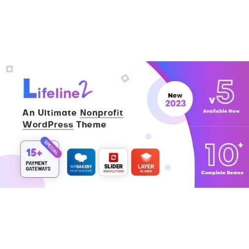 Lifeline 2 – An Ultimate Nonprofit WordPress Theme for Charity, Fundraising and NGO Organizations