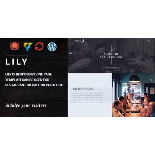 Lily One Page Restaurant WordPress Theme