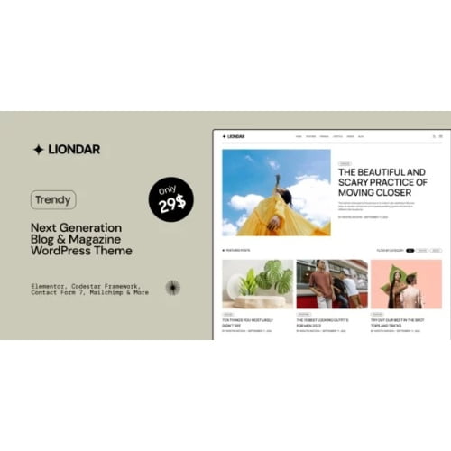 Liondar Nulled Modern Magazine Theme Free Download 1