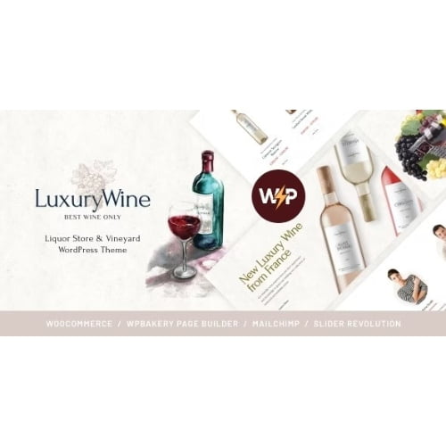 Luxury Wine | Liquor Store & Vineyard WordPress Theme + Shop