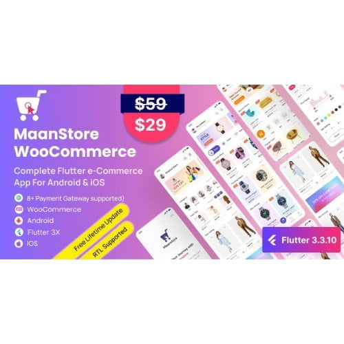 MaanStore Flutter eCommerce Full App Android iOS 