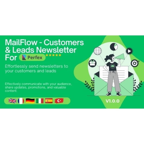 MailFlow Customers Leads Newsletter For Perfex CRM Free Download