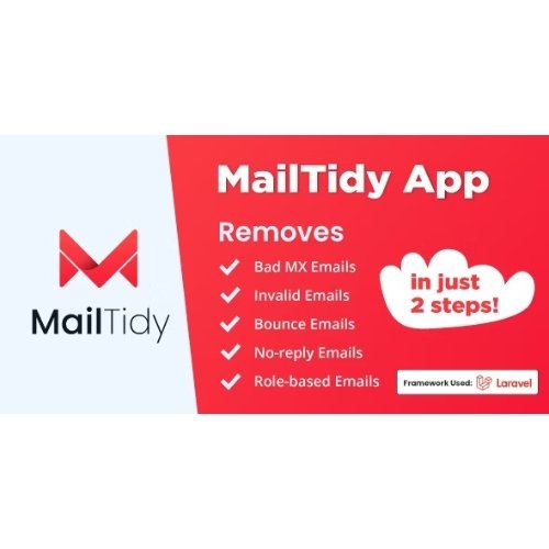 MailTidy Email List Cleaner SAAS Application Free Download 1