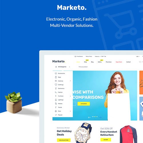Marketo eCommerce Multivendor Marketplace Woocommerce WordPress Theme