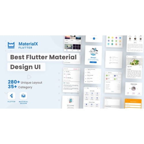 MaterialX Flutter Flutter Material Design UI Nulled