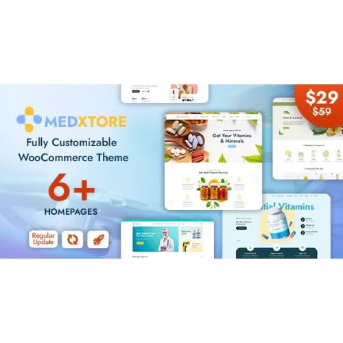 MedXtore – Pharmacy Medical Beauty Elementor WooCommerce Theme