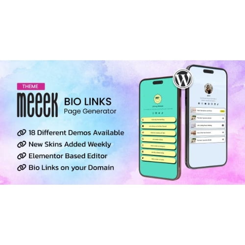 Meeek Bio Links Builder Theme