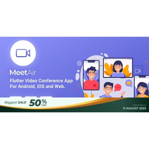 MeetAir iOS and Android Video Conference App for Live Class Meeting Webinar Online Training Free Dow