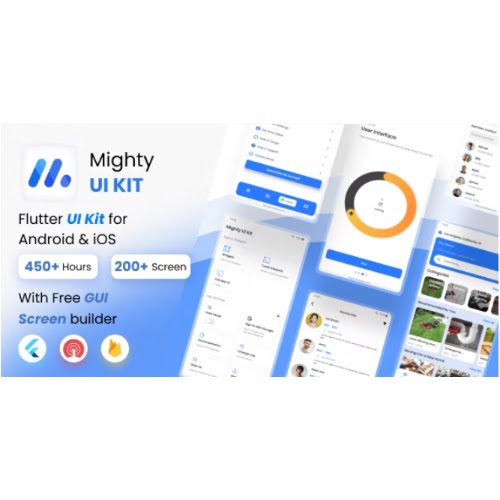MightyUIKit Flutter 3.x UI Kit with Screen Builder Free Download