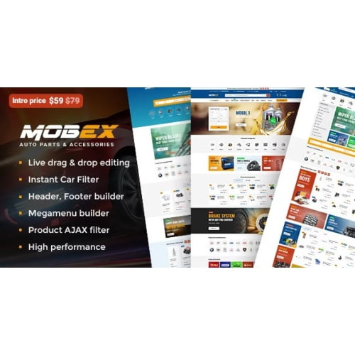 Mobex Auto Parts WordPress Theme