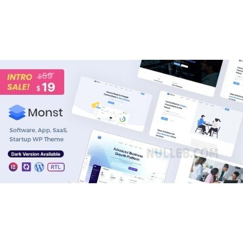 Monst Saas Startup WordPress Theme