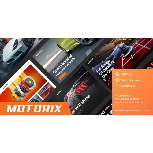 Motorix — Car Repair Shop Detailing WordPress Theme