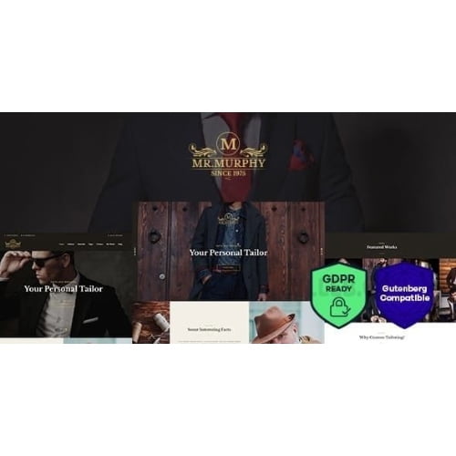 Mr. Murphy Custom Dress Tailoring Clothing WordPress Theme
