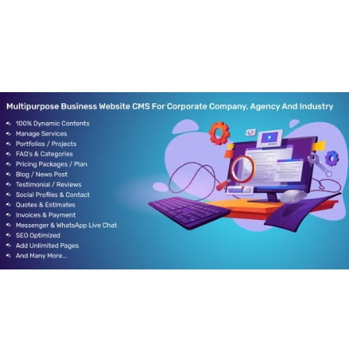 Multipurpose Business Website CMS For Corporate Company Agency And Industry