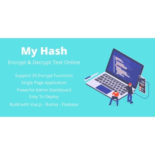 MyHash Encrypt Decrypt Text Online Firebase Version Production Ready
