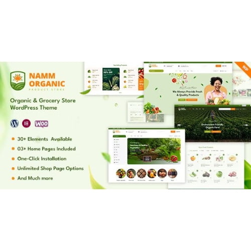 Namm Grocery Shop WordPress Theme