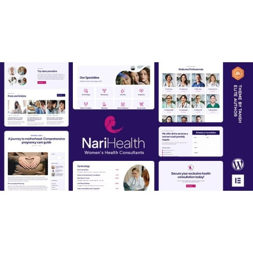 NariHealth Womens Health Consultant WordPress Theme