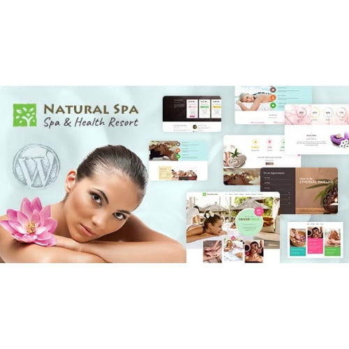 Natural Spa Massage Booking WordPress Theme