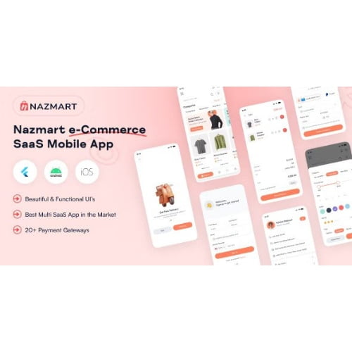 NazMart Tenant Shop Flutter Mobile App