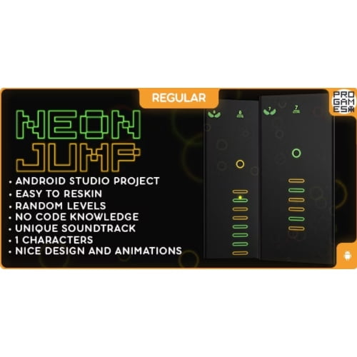Neon Jump Nulled REGULAR ANDROID BUILDBOX CLASSIC game Free Download