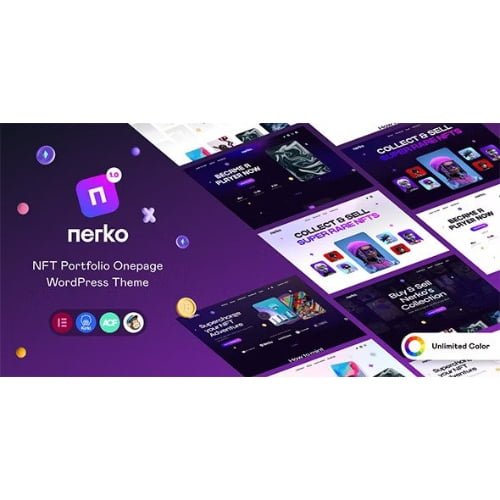 Nerko NFT Portfolio WordPress Theme
