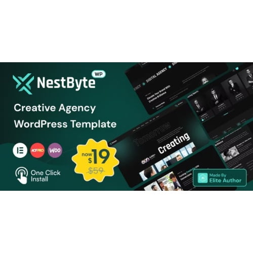 Nestbyte Creative Agency and Startup WordPress Theme