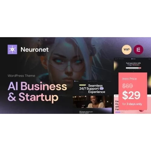 Neuronet Nulled AI Business Startup WordPress Theme Free Download