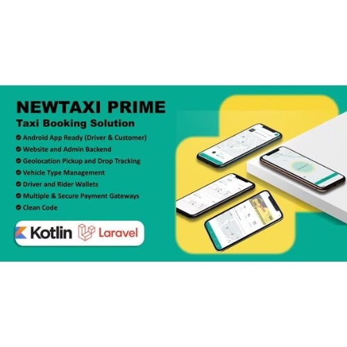 NewTaxi Prime Taxi App With Admin Panel Multi Payment Gateway Wallet Money Transfer