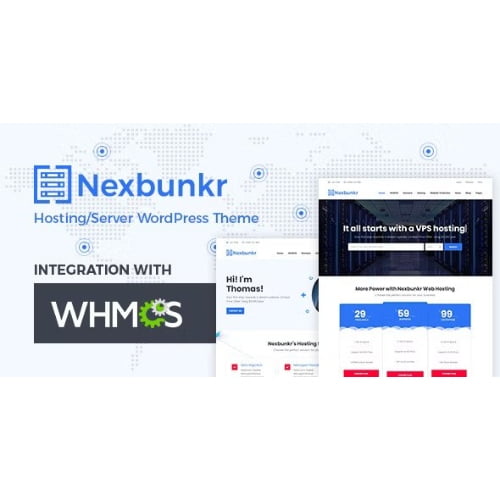Nexbunker – Hosting/Server WordPress Theme + WHMCS