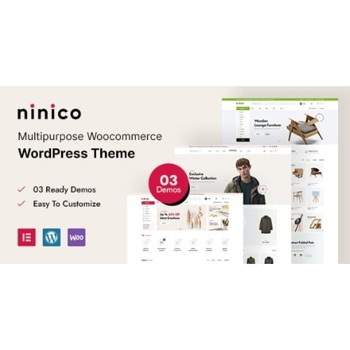 Ninico Minimal WooCommerce WordPress Theme Nulled