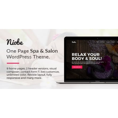 Niobe – Spa & Salon WordPress Theme