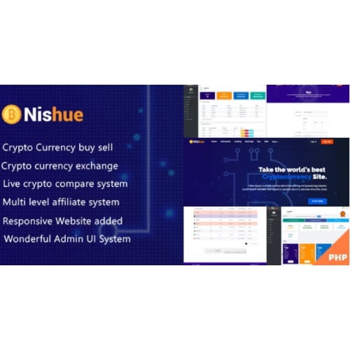 Nishue Nulled CryptoCurrency Buy Sell Exchange and Lending with MLM System Live Crypto Compare Retai