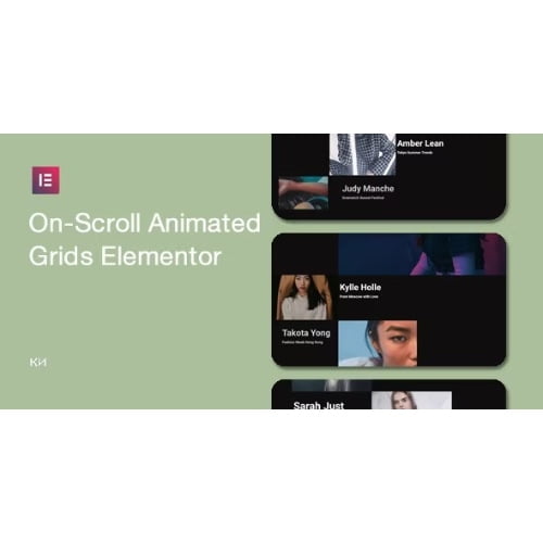On Scroll Animated Grid for Elementor