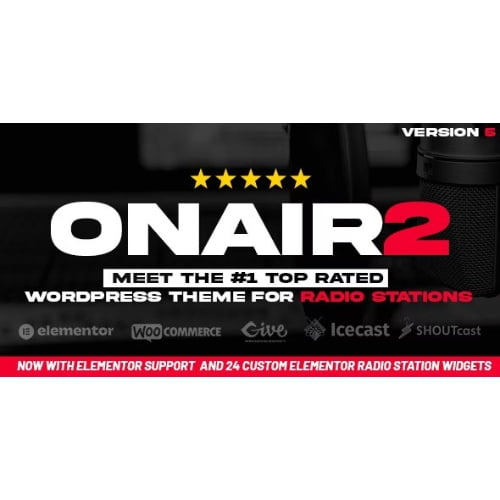 Onair2 Radio Station WordPress Theme With Non Stop Music Player