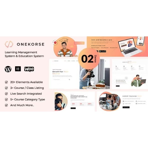 Onekorse LMS Education Theme