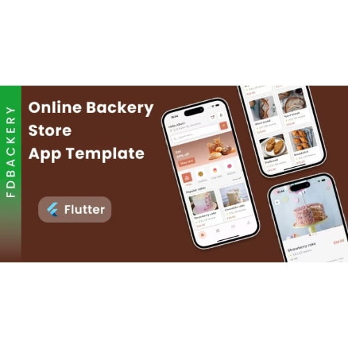 Online Backery Store App Template in Flutter FDBackery