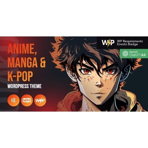 Otaku Anime Manga K Pop WordPress Theme