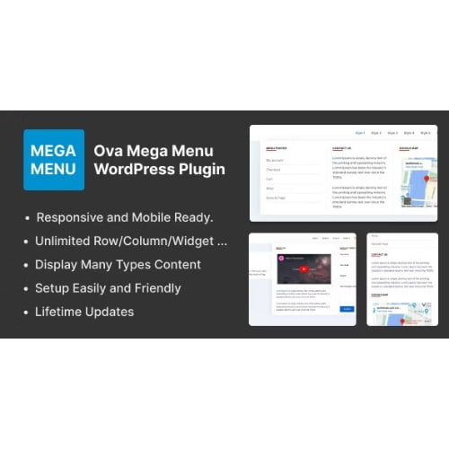 Ova Mega Menu WordPress Plugin