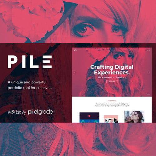 PILE An Uncoventional WordPress Portfolio Theme