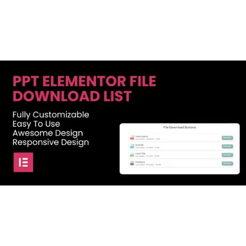 PPT File Download List Elementor Widget