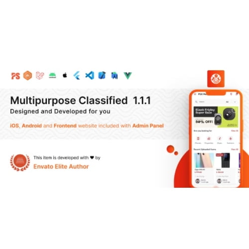 PSX Multipurpose Classified Flutter App with Laravel Admin Panel Free Download
