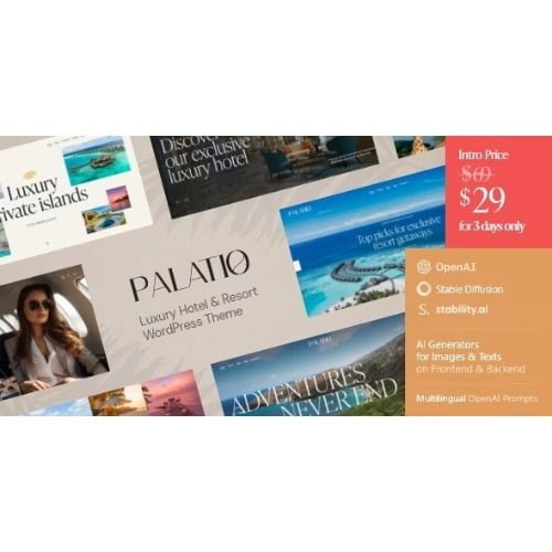 Palatio — Luxury Hotel & Resort WordPress Theme