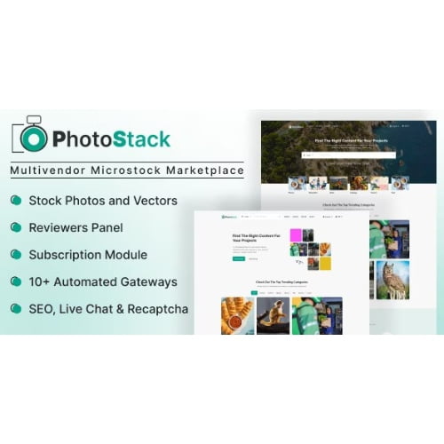 PhotoStack Multivendor Microstock Marketplace