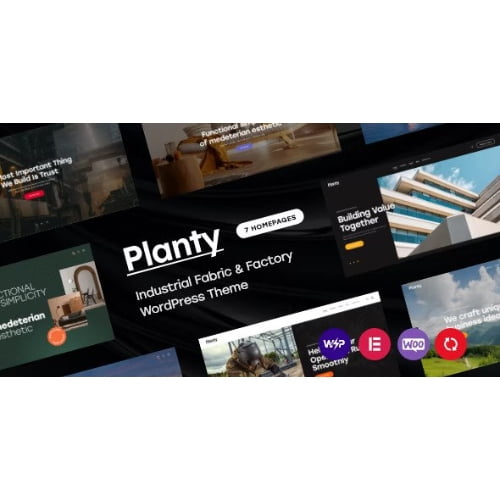 Planty Industrial Fabric Factory WordPress Theme