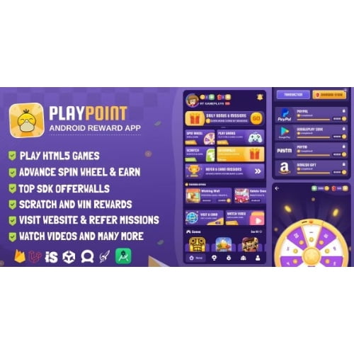 PlayPoint Android App with Admin Panel