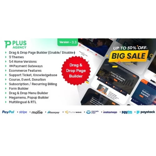 PlusAgency Multipurpose Website CMS Business Agency Management System Free Download