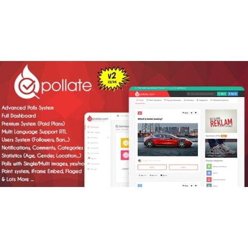 Pollate Premium Polls and Voting Platform SAAS Nulled