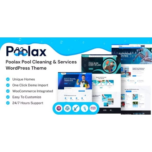 Poolax – Pool Cleaning Services WordPress Theme