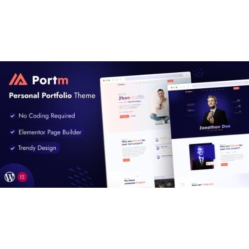 Portm Personal Portfolio WordPress Theme