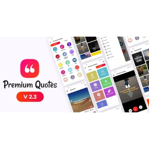 Premium Quotes Quotes App With Admin Panel Admob and Applovin Ads Nulled